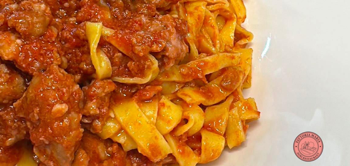 Tagliatelle al Ragù | FATTORIA MARIA